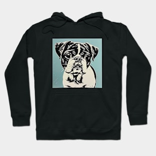 Retro vintage aesthetic pug Hoodie